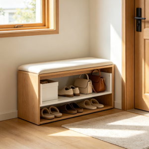 Slim Entryway Organizer Bench